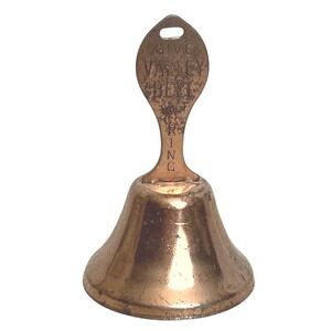 Vintage Copper Bell Give Valley Bell A Ring Quality Check Desk Bell Collectible